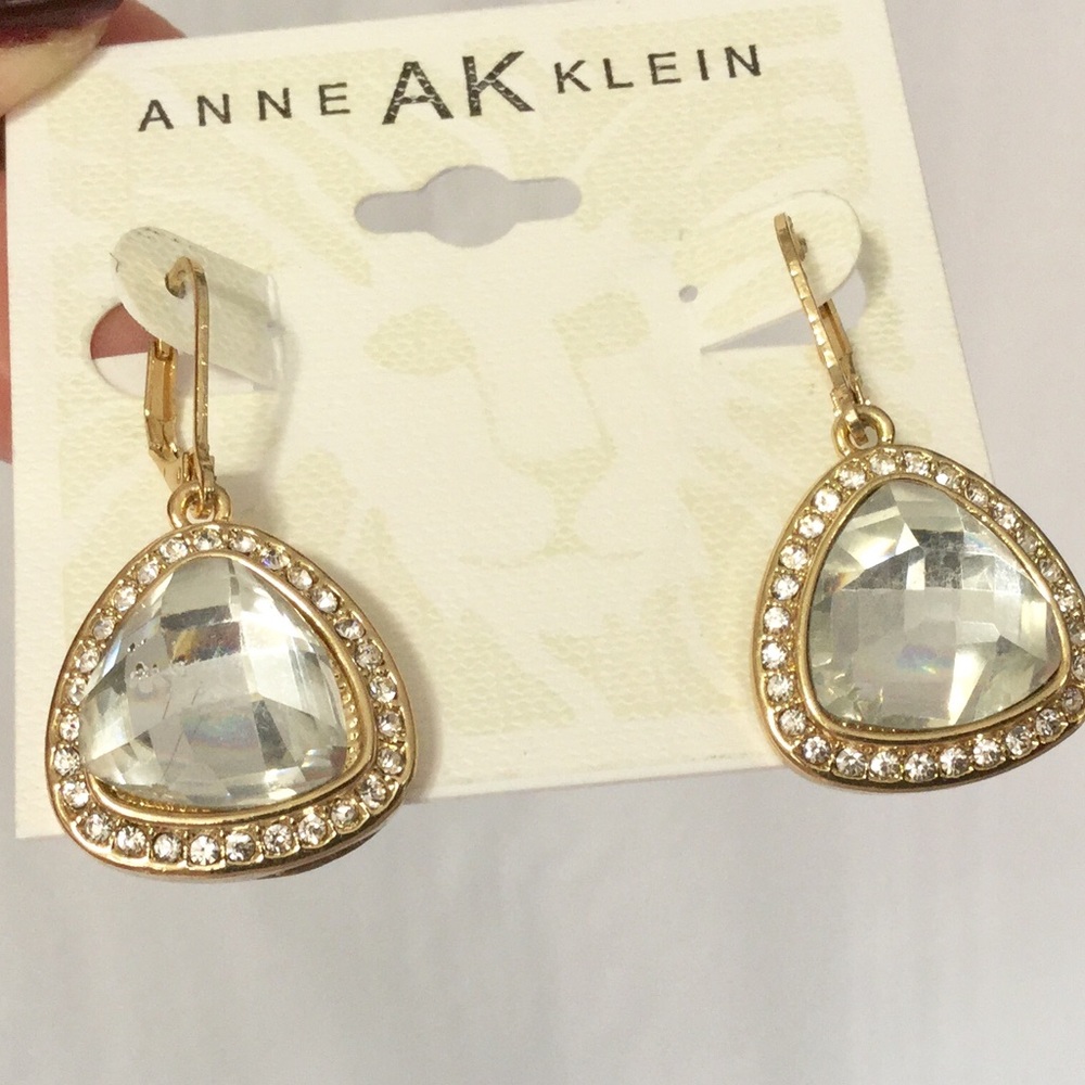 Anne Klein Crystal Drop Earrings